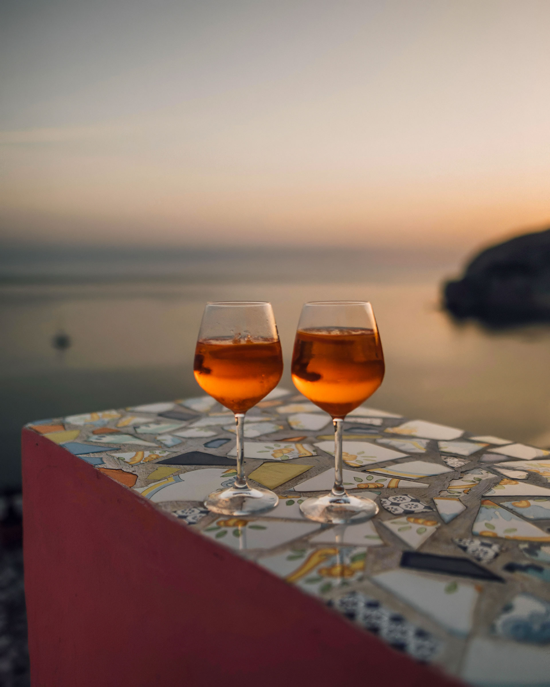 The bar on our terrace